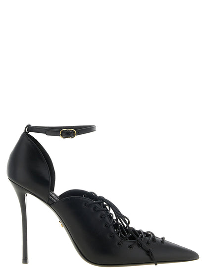 Dolce & Gabbana Leather Pumps With Lace-up