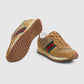 Gucci Men's Re-Motion Suede Sneaker Camel