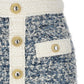 Balmain Fringed Tweed Skirt
