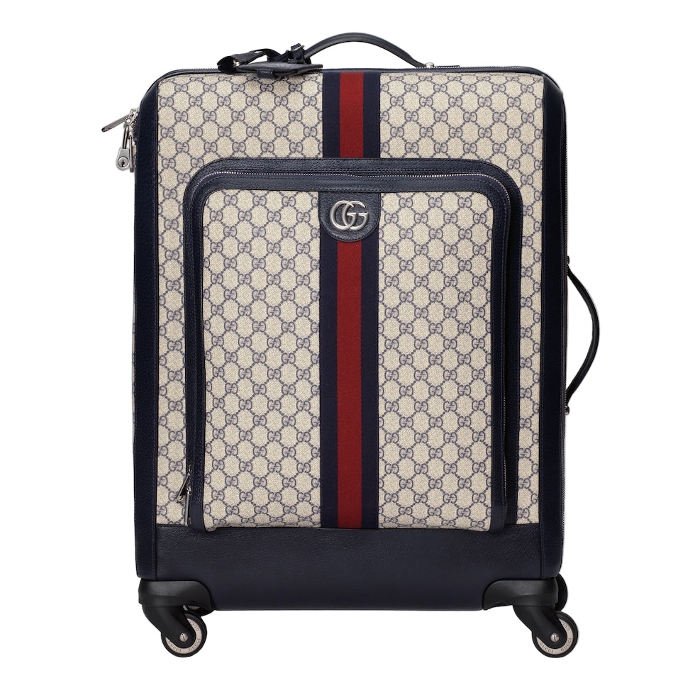Gucci Savoy Medium Cabin Plus Canvas Trolley Navy