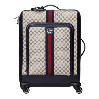 Gucci Savoy Medium Cabin Plus Canvas Trolley Navy