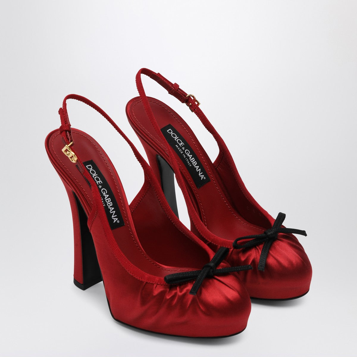 Dolce & Gabbana Dolce & Gabbana Dolce&Gabbana Red satin high slingback
