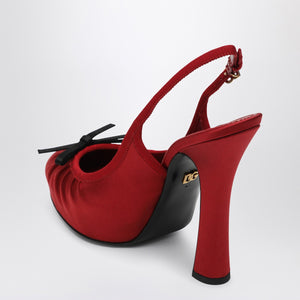 Dolce & Gabbana Dolce & Gabbana Dolce&Gabbana Red satin high slingback