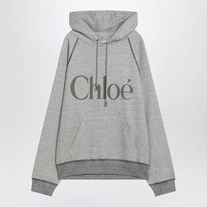 Chloé Gray hoodie with logo