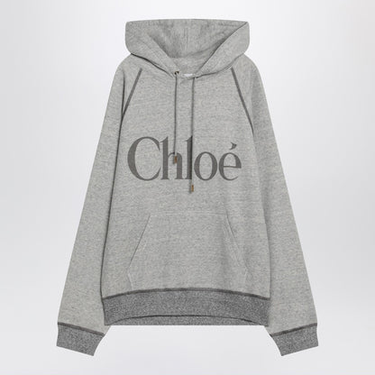Chloé Gray hoodie with logo