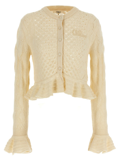 ChloÉ Pointelle Cardigan