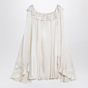 Chloé Milky white mini dress in silk