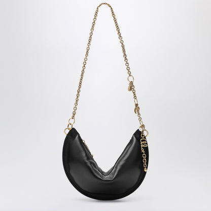 Black Chloe with gold chain on a white background