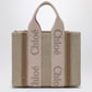 Chloé Woody blushy/beige canvas bag