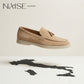 Loro Piana Summer Walk Suede Leather Loafer Sandstone