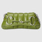 Gucci Horsebit Chain Small Shoulder Bag Quilted Green