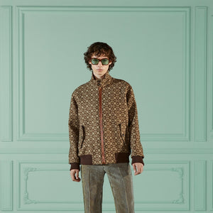 Gucci Horsebit Jacquard Wool Jacket