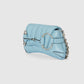Gucci Horsebit Chain Small Shoulder Bag Quilted Light Blue