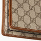 Gucci Emblem Wallet With Leather Strap Beige Brown