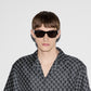Gucci Rectangular Frame Sunglasses Black