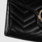 Gucci GG Marmont Leather Wallet On Chain Black