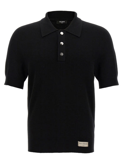 Balmain Label Polo Shirt