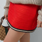 Gucci Wool Skirt With Braided Trim Red