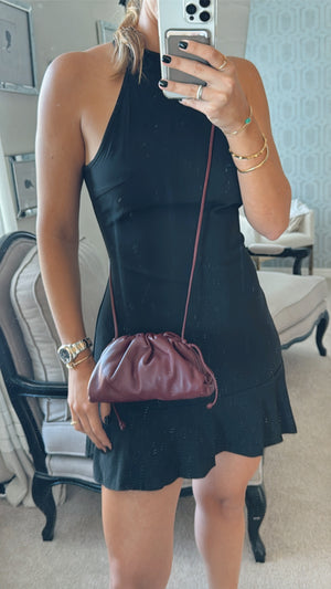 Bottega Veneta Small Pouch Bag Burgundy