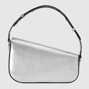 Gucci Horsebit 1955 Small Shoulder Bag Metallic Silver