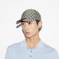 Gucci GG Canvas Baseball Hat with Web Blue