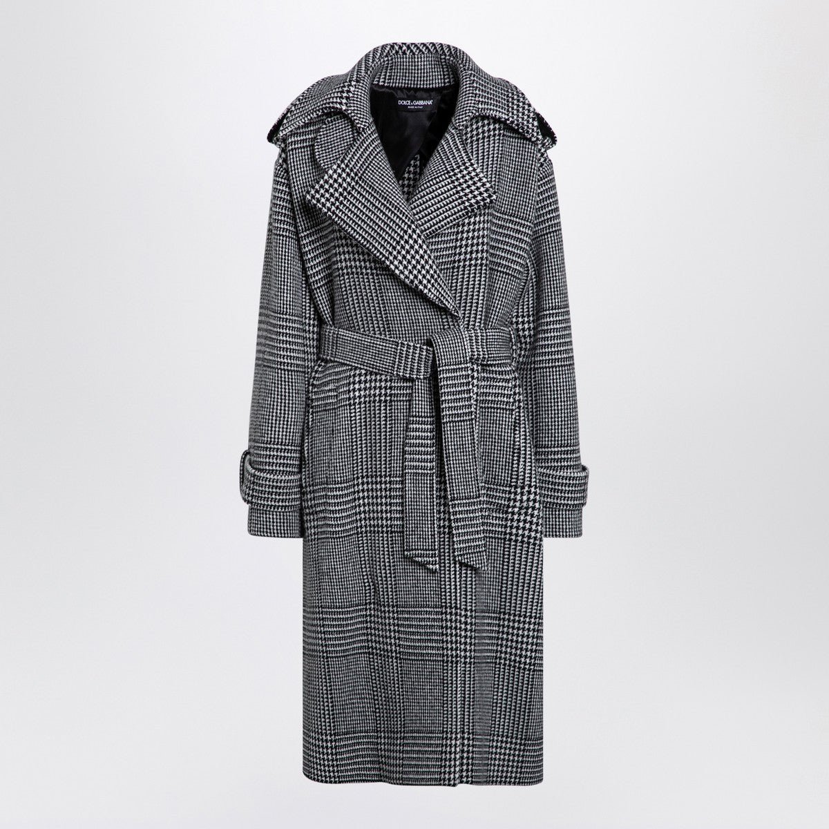 Dolce & Gabbana Dolce&Gabbana Houndstooth wool checked coat