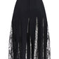 Dolce & Gabbana Charmeuse Skirt With Lace
