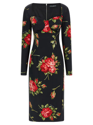 Dolce & Gabbana Bouquet Rose Dress