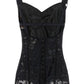 Dolce & Gabbana Satin And Lace Corsetry Bodysuit