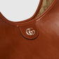 Gucci Giglio Large Leather Tote Bag Brown