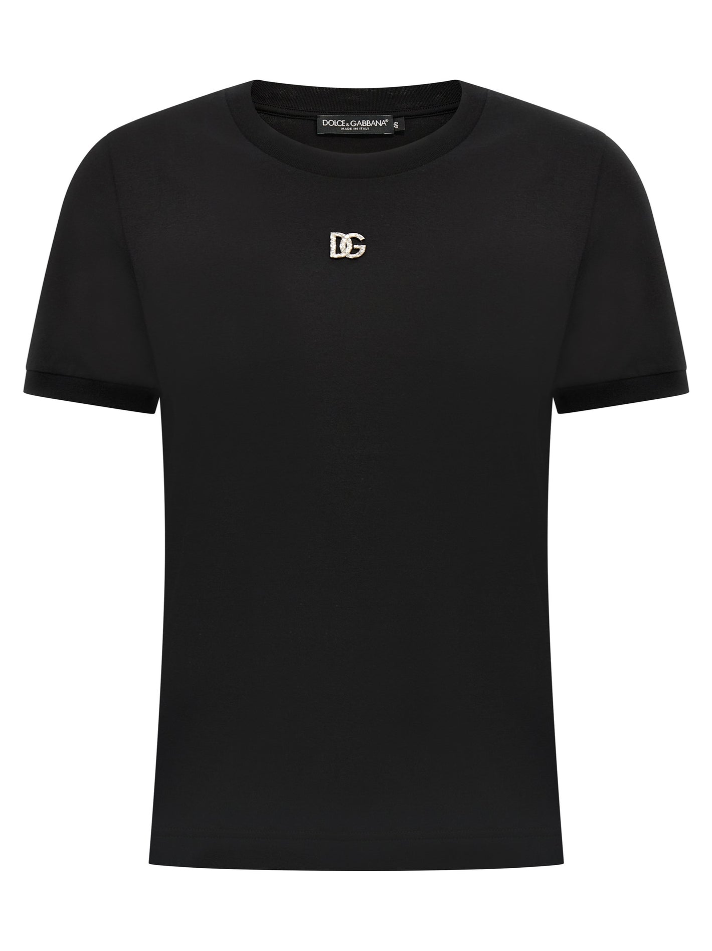 Dolce & Gabbana Rhinestone Logo T-shirt