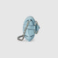 Gucci Horsebit Chain Small Shoulder Bag Quilted Light Blue