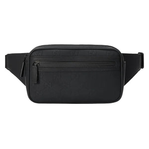 Gucci Rubber-Effect Small Belt Bag Black