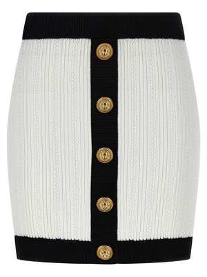 Balmain Two-tone Miniskirt