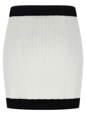 Balmain Two-tone Miniskirt