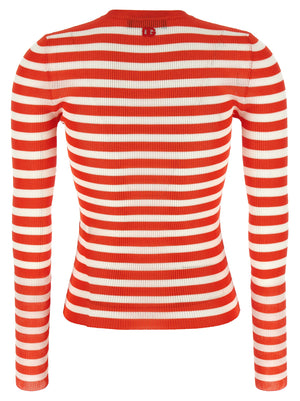 Dolce & Gabbana Striped Viscose Cardigan