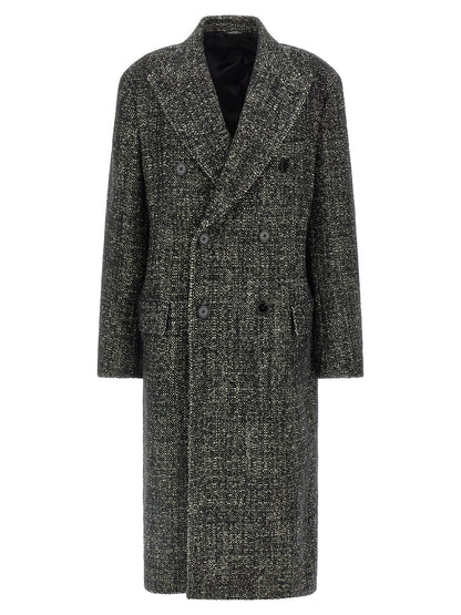 Dolce & Gabbana Bouclé Wool Coat