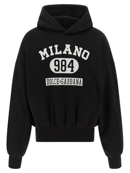 Dolce & Gabbana Flocked Print Hoodie