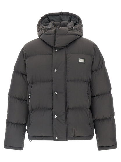 Dolce & Gabbana Logo Patch Down Jacket