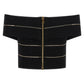 Balmain Off-the-shoulder Crop Top