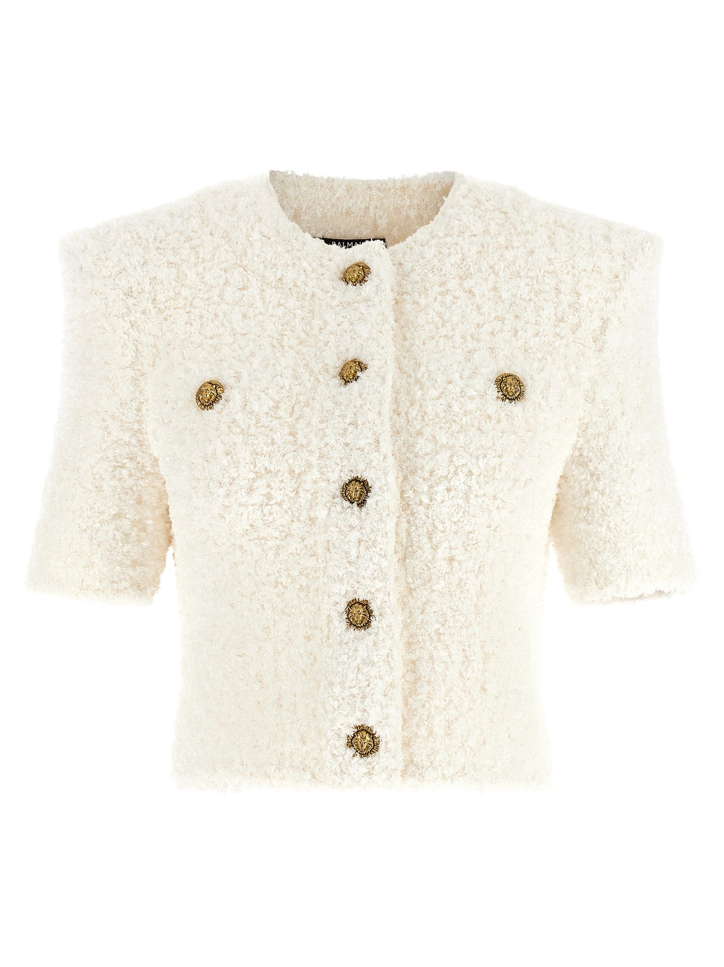 Balmain Cardigan Tweed Plumetis