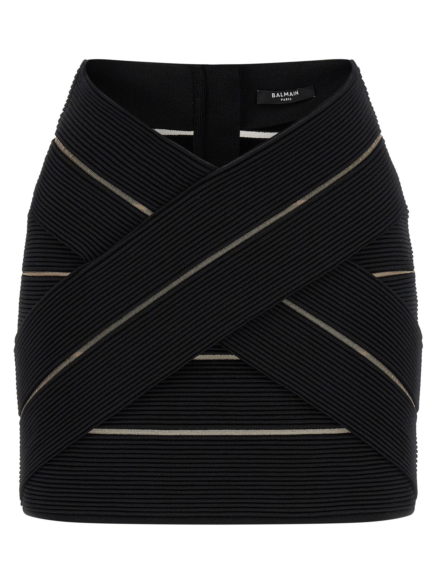 Balmain V-shaped Waist Skirt