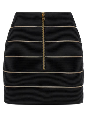 Balmain V-shaped Waist Skirt
