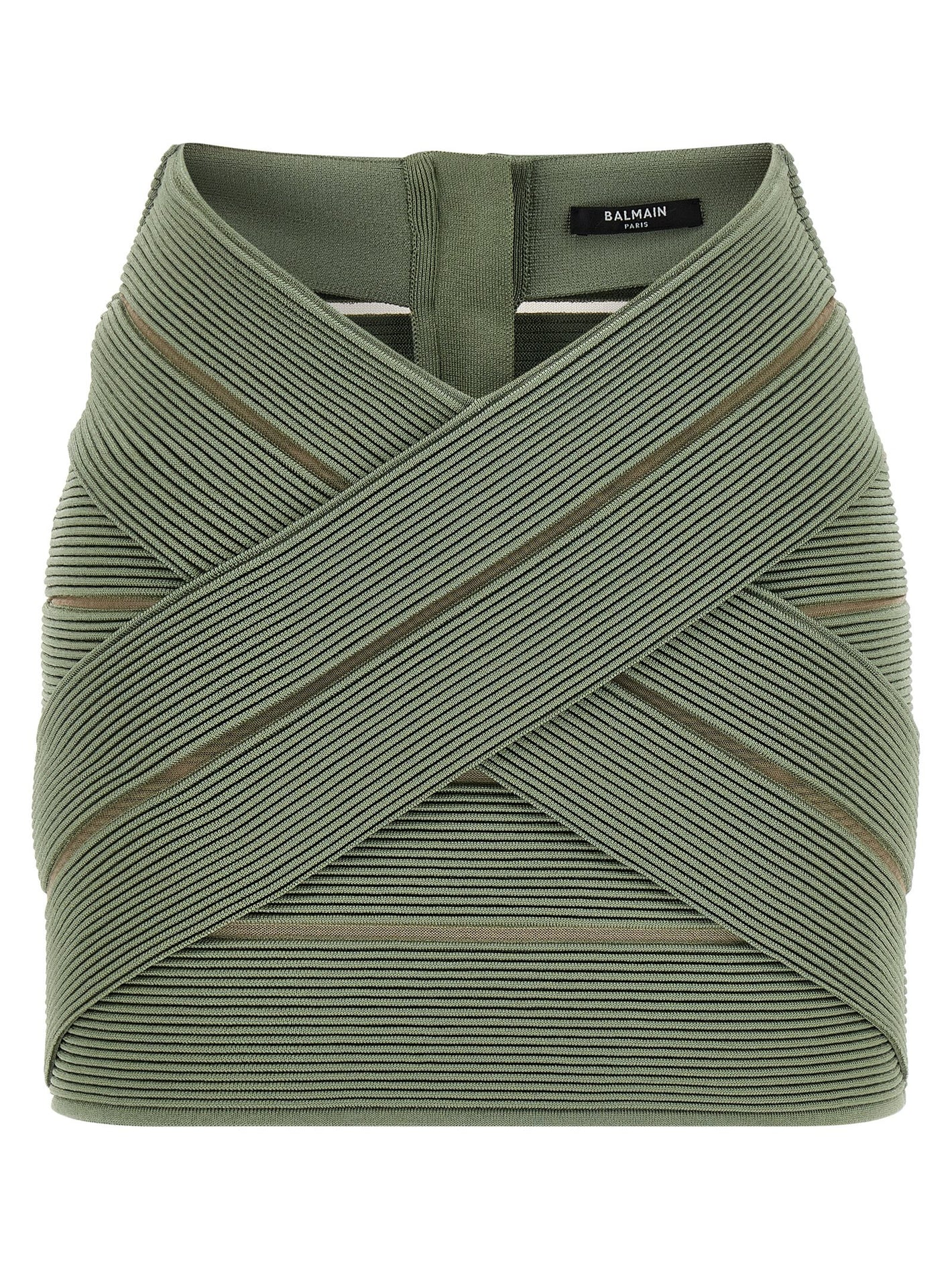 Balmain V-shaped Waist Skirt