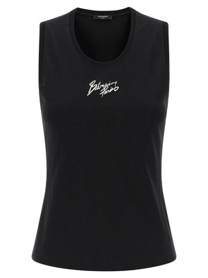 Balmain Paris Print Top