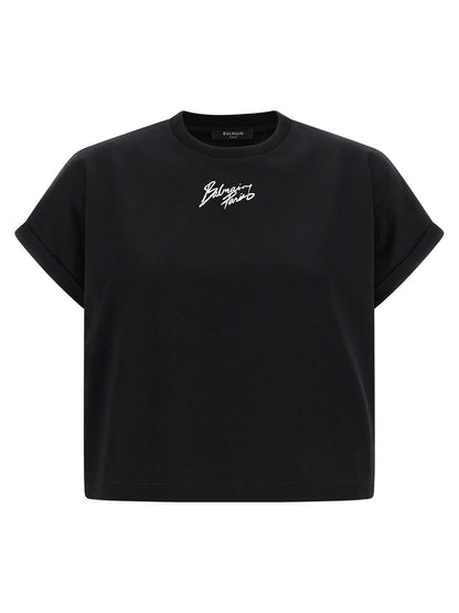 Balmain Cropped T-shirt