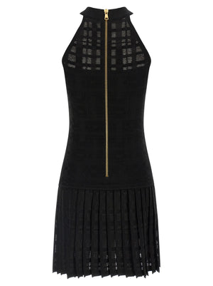 Balmain Tartan Knit Dress