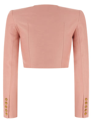 Balmain Testa Di Leone Bolero Blazer