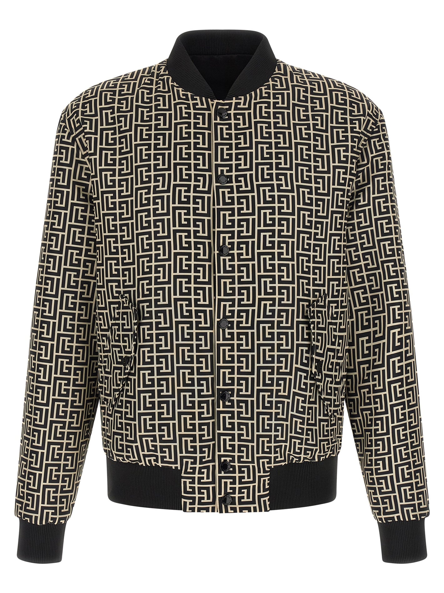 Balmain Monogram Reversible Bomber Jacket