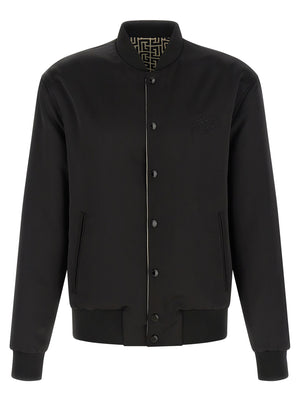 Balmain Monogram Reversible Bomber Jacket